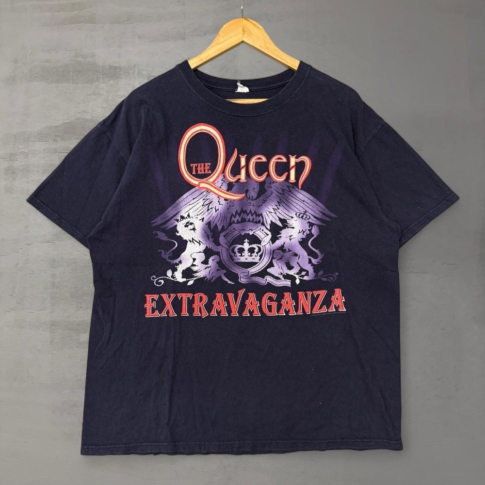 Queen T Shirt Navy‎ Blue Extravaganza 2013 North American Tour XL